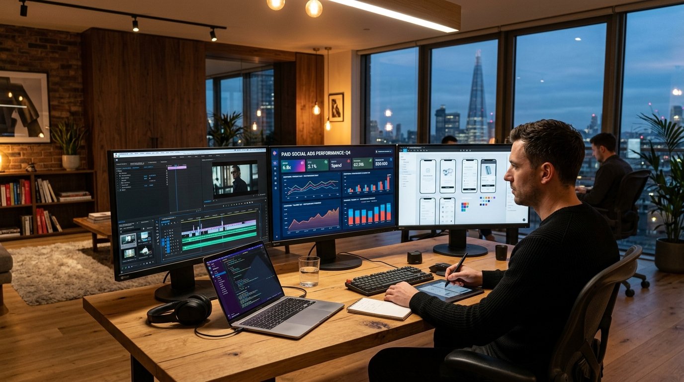 High-ROI Paid Ads, Video Editing and UI/UX Design